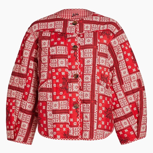 Damson Madder Jackets & Blazers - NWT Damson Madder - Macy Reversible Cotton Quilted Jacket